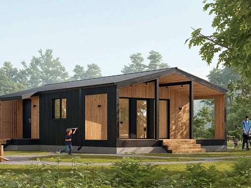 Модульный дом Барнхаус 74