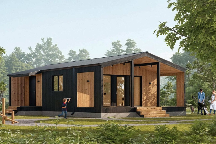 Модульный дом Барн 75